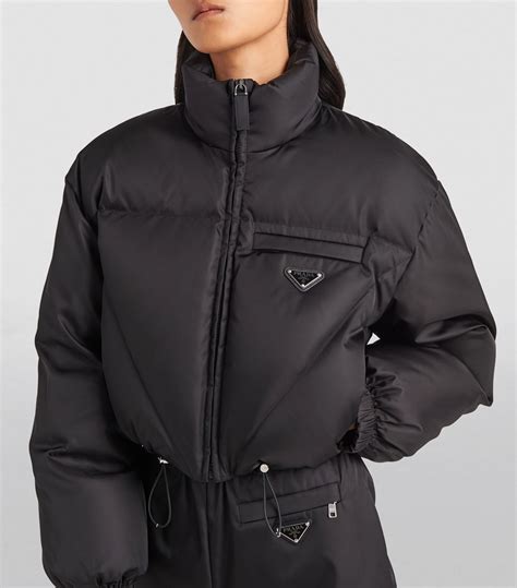 red prada puffer|prada puffer cropped.